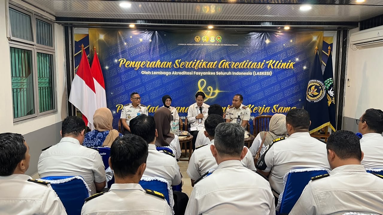 Kakanwil Ditjenpas Babel Dampingi Ombudsman RI Monitoring Kualitas Pelayanan Publik Di Lapas Narkotika Pangkalpinang